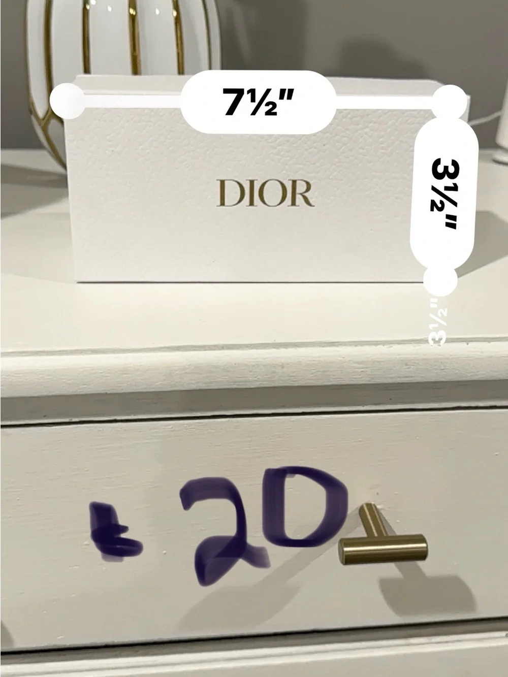 Dior branded box
